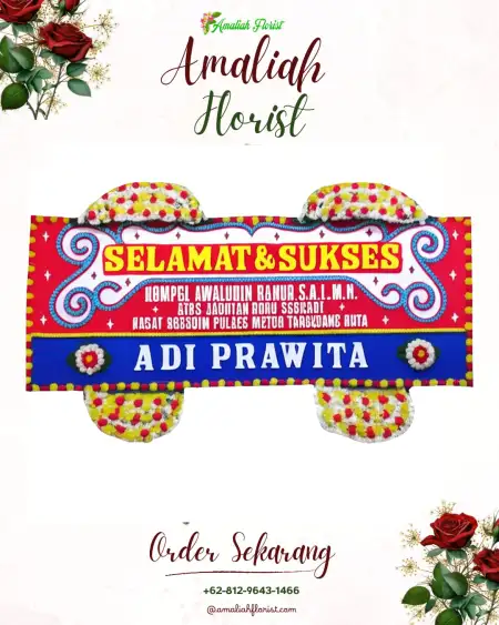 Papan Bunga Ucapan Selamat Rowobungkul